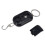 Pèse-bagages porte-clés noir 25kg compact 6