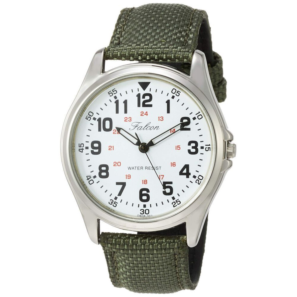 [citizen Q&q] Watch Analog Waterproof Leather Strap Qb38-304 Men's Green