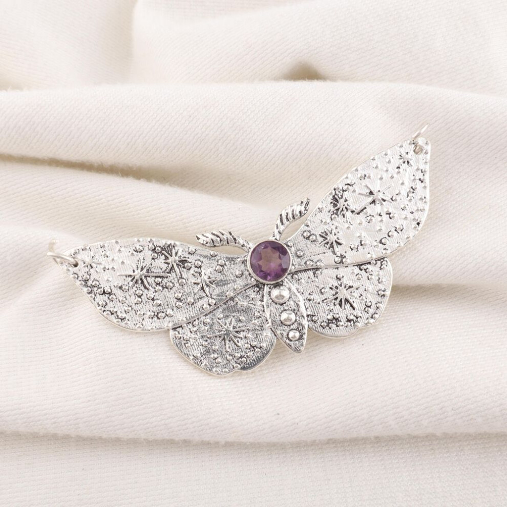 Amethyst Pendant Gemstone Jewelry, 925 Solid Sterling Silver Pendant, Gift For Women Handmade Pendant