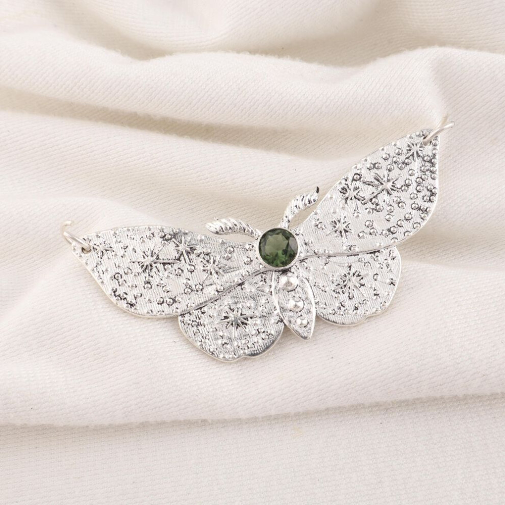 Green Tourmaline Handmade Gemstone Pendant, 925 Solid Sterling Silver Pendant Antique Jewelry, Pendant For Engagement Gift