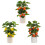 Albero artificiale da frutta in vaso 535 g 46 cm giallo 5