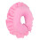 Cuscino di supporto per il collo a forma di U rosa, cuscino per il viso 3