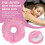 Cuscino di supporto per il collo a forma di U rosa, cuscino per il viso 8