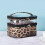 Neceser de PVC de doble capa con estampado de leopardo, grande 9