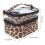 Neceser de PVC de doble capa con estampado de leopardo, grande 11