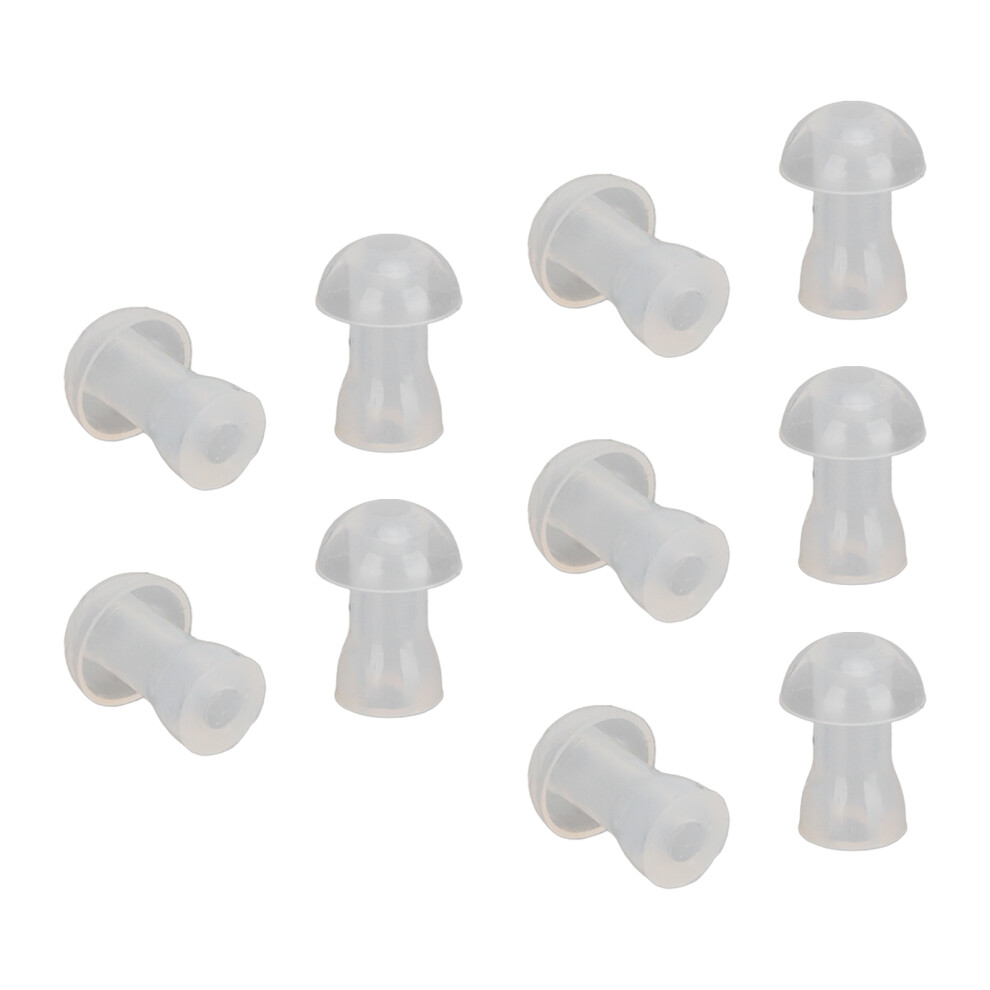 10Pcs Hearing Aid Ear Tips Soft Replacement Universal Domes Hearing Aid Ear Tips for Hearing Aid EarplugsS 8mm/0.31in
