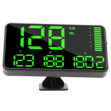 Schwarze Auto-HUD-Display GPS Satelliten-Geschwindigkeitsalarm USB-Strom 48mm