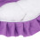 Cuscino di supporto per il collo a forma di U, cuscino per il viso, viola 6
