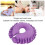 Cuscino di supporto per il collo a forma di U, cuscino per il viso, viola 5