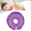 Cuscino di supporto per il collo a forma di U, cuscino per il viso, viola 15