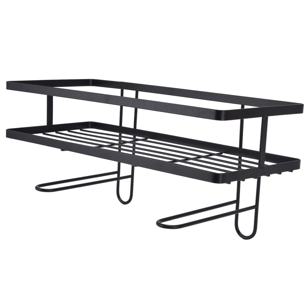 Bathroom Over The Toilet Storage Shelf Space Saver Punch Free Bathroom Storage OrganizerBlack-image-OPC-PHVPX6Y-NEW