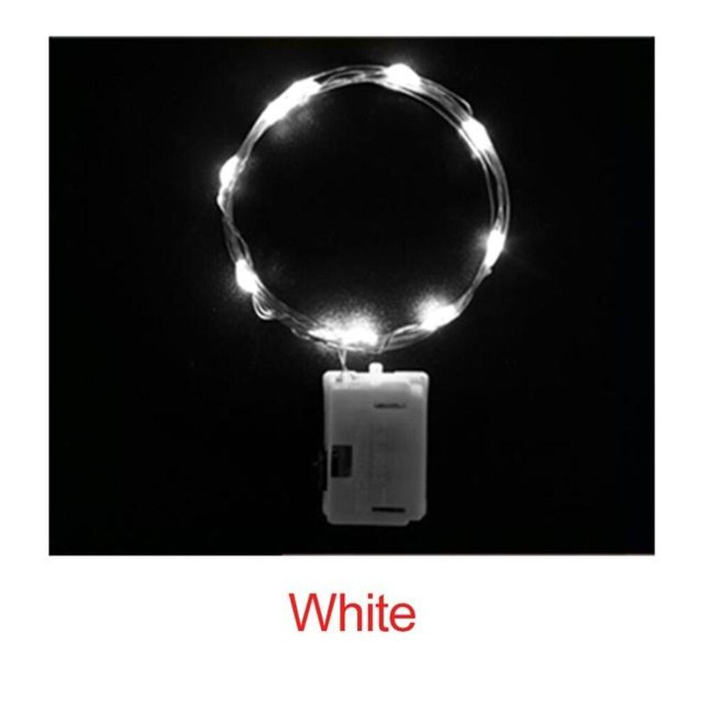 (white, 2M 20LEDs) Led Fairy Lights String 2m 20leds Holiday Outdoor Lamp Garland For Christmas Tree Wedding Party Decoration