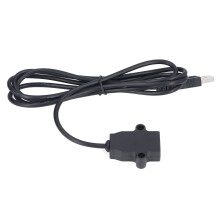 Cable de carga USB de 1,5 m, 5 V 2 A, soporte de abrazadera ABS