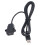 Cable de carga USB de 1,5 m, 5 V 2 A, soporte de abrazadera ABS 4