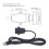 Cable de carga USB de 1,5 m, 5 V 2 A, soporte de abrazadera ABS 3