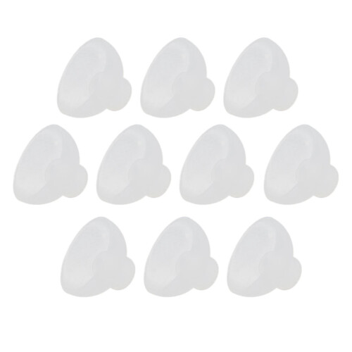 Dômes d'appareil auditif fermés 10 pièces 9 mm silicone clair 1