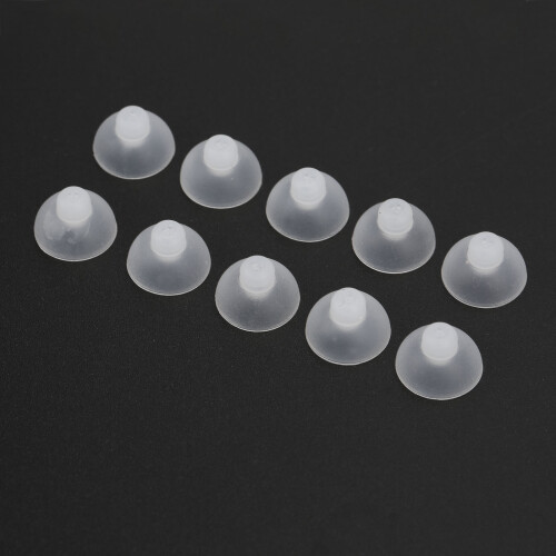 Dômes d'appareil auditif fermés 10 pièces 9 mm silicone clair 2