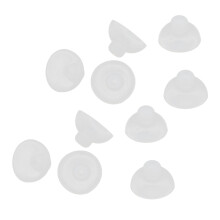 10 pièces de dômes fermés en silicone pour aide auditive 6 mm