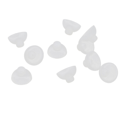 10 pièces de dômes en silicone fermés pour aide auditive 12 mm