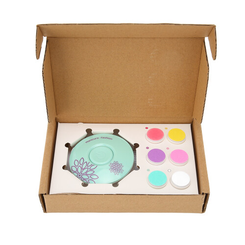 Kit de limado de uñas para bebé con 6 cabezas verdes 6.6x2.7cm 2