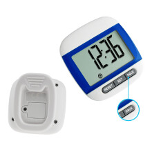 Podomètre numérique à clip DC 1,5 V - 50x50x22 mm