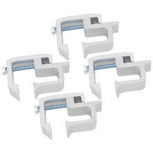 4Pcs Truck Topper Cap Clamps Universal Mounting Clamps Truck Caps Silvery Truck Cap Clamps for Truck Pickup