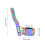 Extensor de varilla giratoria de aleación de aluminio 18-28mm multicolor 8