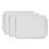 3 piezas de bandeja rectangular de PP engrosada 30,3 x 43 cm blanca 15