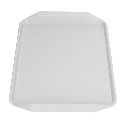 3 piezas de bandeja rectangular de PP engrosada 30,3 x 43 cm blanca 2