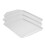 3 piezas de bandeja rectangular de PP engrosada 30,3 x 43 cm blanca 16