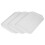3 piezas de bandeja rectangular de PP engrosada 30,3 x 43 cm blanca 1