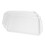 3 piezas de bandeja rectangular de PP engrosada 30,3 x 43 cm blanca 14