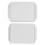 3 piezas de bandeja rectangular de PP engrosada 30,3 x 43 cm blanca 7