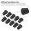 Walking Pole Rubber Tips Universal Round Head Shock Absorbing Hiking Pole Feet Cover 10pcs 7