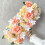 Centro de mesa de flores para boda 50x25 cm seda 5