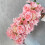 Centro de mesa de flores para boda 50x25 cm seda 9