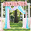 Centro de mesa de flores para boda 50x25 cm seda 10