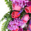 Corona de flores artificiales 60x40cm verde/rojo/amarillo 6