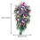 Corona de flores artificiales 60x40cm verde/rojo/amarillo 4