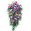 Corona de flores artificiales 60x40cm verde/rojo/amarillo 1