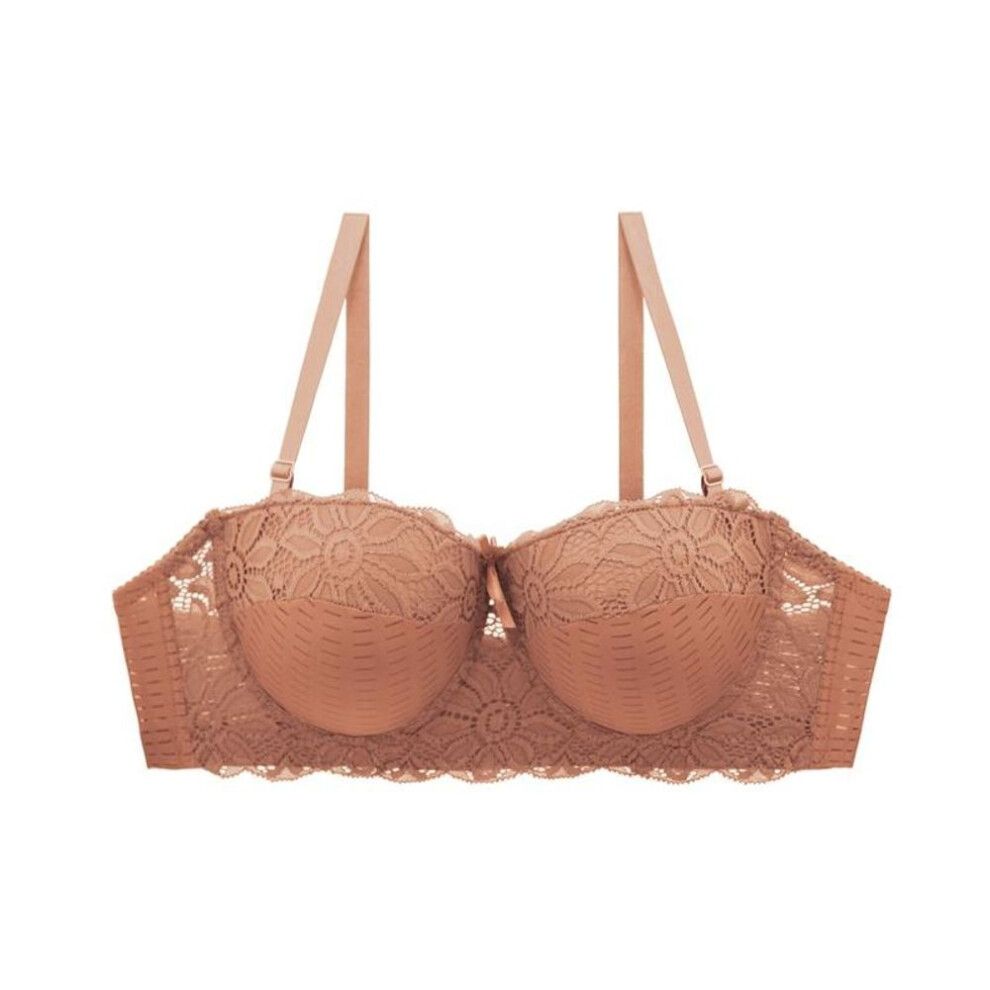 (yellow, 100C) Half Cup Bra Women Underwear Sexy Underwer Plus Size Female Wedding Bras 85 90 95 100 C Cup