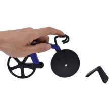 Tagliapizza a forma di bicicletta blu 18,5 cm  11 cm 130 g