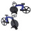 Coupe-pizza vélo bleu 18,5 cm x 11 cm 130 g 10