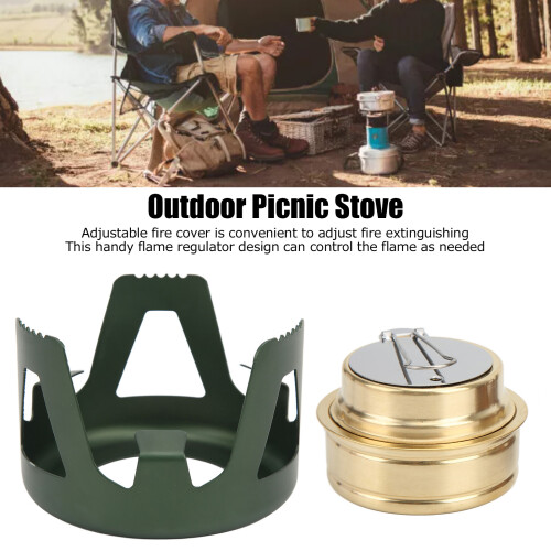 Mini réchaud Spirit Burner de trekking - noir/vert 2