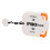 One-Touch Golf Counter 6,3x5,5 cm blanco/naranja 1