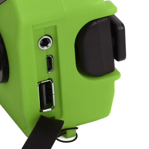 Radio d'urgence de type UE verte 2000 mAh 15x6.5x4 cm 2