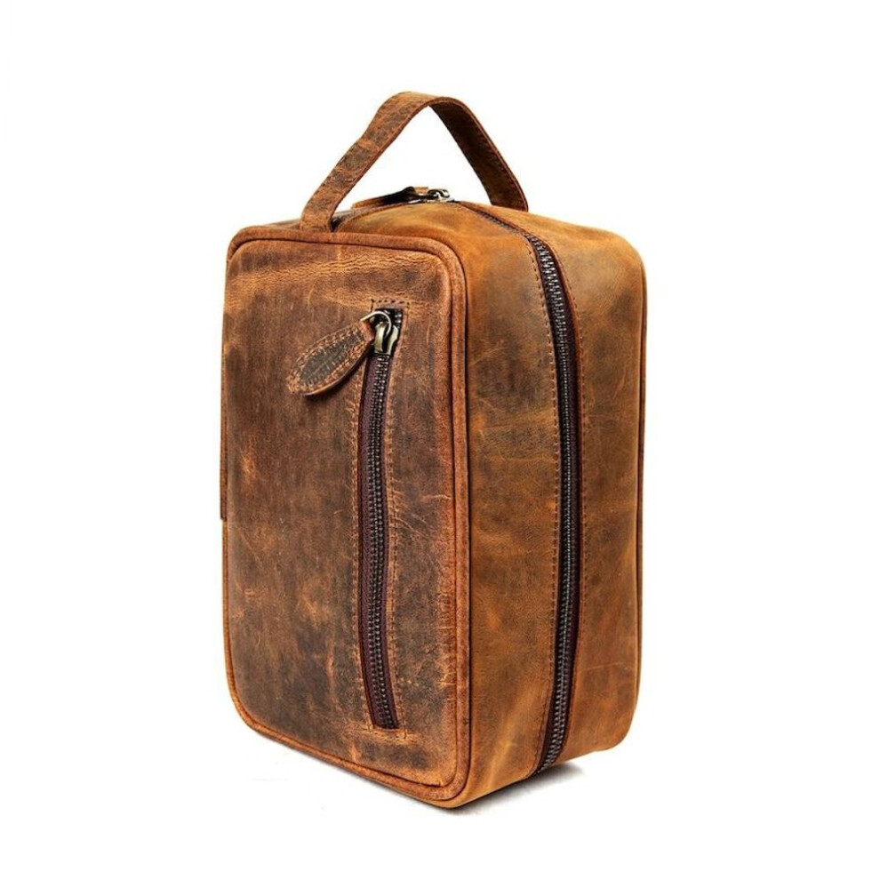 New Rustic Leather Dopp Kit, Groomsmen Gift, Leather Dopp Kit, Mens Leather Toiletry Bag, Mens Dopp Kit