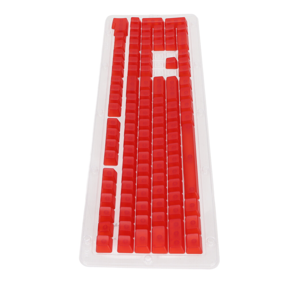 Keyboard Keycaps 108 Key Oem Height Diy Transparent Matte Mechanical Keycap For 61/87/104 Key Mechanical Keyboardred 9481321573618