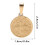 2 pendentifs Saint Benoît en acier inoxydable élégants, à double face 5