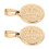 2 pendentifs Saint Benoît en acier inoxydable élégants, à double face 1